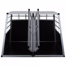 Přepravní, transportní box/klec pro psa, 104 cm, 2x šikmý 76" s přepážkou.